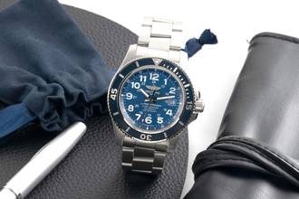 Thumbnail von Breitling Superocean II 44 Steel Blue Dial Automatic Men's Watch Ref. A17392D71
