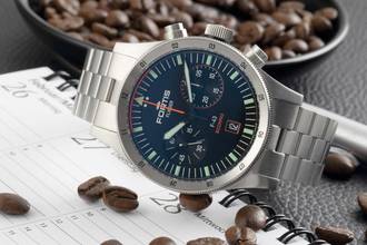 Thumbnail von Fortis F-43 Bicompax Chronograph Steel Automatic Men's Watch Ref. F.424.0004