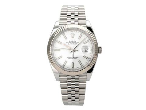  Rolex Datejust 41 Edelstahl Weißgold 126334 Weiß Jubile-Band 