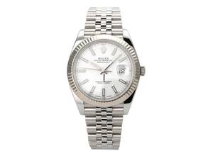 Thumbnail von Rolex Datejust 41 Edelstahl Weißgold 126334 Weiß Jubile-Band