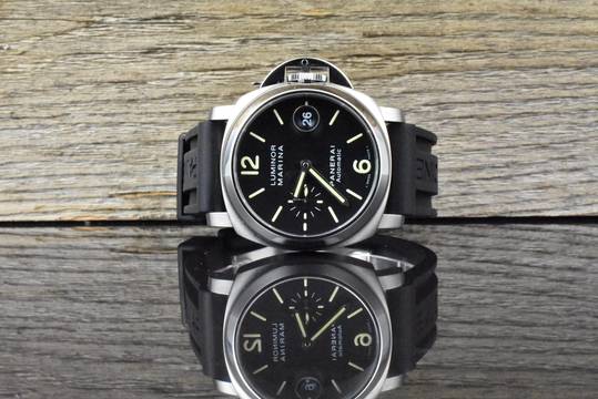  Panerai Luminor Marina Automatic 40MM Automatic Black Dial PAM00048 Full Set 
