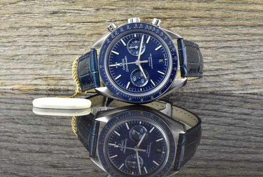  Omega Speedmaster Moonwatch Co-Axial Blue Ceramic 311.93.44.51.03.001 Titanium 