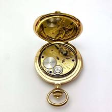 Thumbnail von A. Lange & Söhne A rare and fine gold hunting cased keyless lever watch with alarm Circa 1919 no. 62977