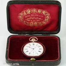 Thumbnail von Patek Philippe Gondolo 56mm Chronometro Gondolo Box and Certificate 18k Gold 133g very beautiful 1906 BOX and Papers