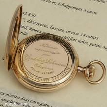 Thumbnail von Patek Philippe Gondolo 56mm Chronometro Gondolo Box and Certificate 18k Gold 133g very beautiful 1906 BOX and Papers