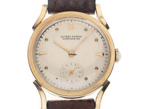 Thumbnail von Ulysse Nardin Ultraflach 1950 original Box sehr gut Vintage Ultraflach 10kt Goldfilled