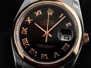 Thumbnail von Rolex Datejust 36 Ref.116201 2005 Full Set sehr gut Vintage Datejust Sunburst