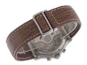 Thumbnail von Ebel 1911 Chronograph Ref.9137240 2001 original Box sehr gut Vintage 1911 Chronograph Glasboden Leder Faltschließe