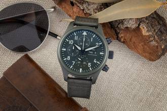 Thumbnail von IWC Pilot's Watch Chronograph Top Gun Ceramic / Titanium Automatic Ref. IW389106 B&P