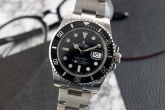 Rolex Submariner Date 40 Steel Automatic Men's Watch Ref. 116610LN Papers 2014