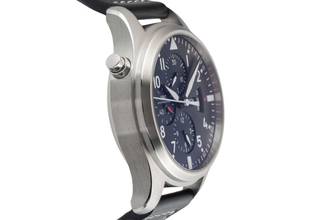 Thumbnail von IWC Pilot's Watch Double Chronograph Schaffhausen Pilot Double Chronograph Automatic Steel Men's Watch Ref IW377801