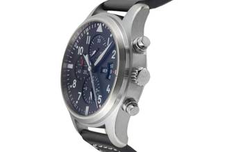 Thumbnail von IWC Pilot's Watch Double Chronograph Schaffhausen Pilot Double Chronograph Automatic Steel Men's Watch Ref IW377801