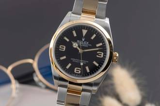 Rolex Explorer 36 Oystersteel / Gold Automatic Men's Watch Ref. 124273