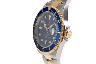 Thumbnail von Rolex Submariner Date Steel / Gold Men's Watch Blue Dial Ref. 16613 M-Series