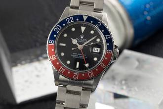 Thumbnail von Rolex GMT-Master 'Pepsi' Edelstahl Automatik Herrenuhr Ref. 16750 Klassiker