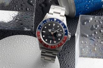 Rolex GMT-Master 'Pepsi' stainless steel automatic men's watch ref. 16750 classic