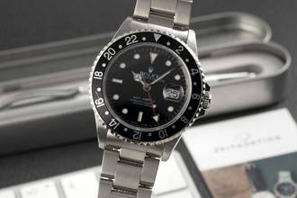 Rolex GMT-Master Oyster stainless steel automatic men's watch Ref. 16700 U-series