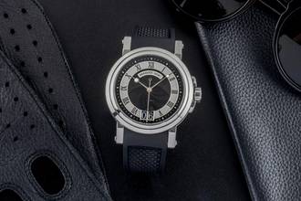 Breguet Marine 'Horloger de la Marine' Steel Automatic Ref G5817ST925V8 B&P 2016