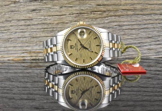  Tudor Prince Date Day NOS / UNGETRAGEN 76213 Linen Dial - Vintage Full Set 2003 