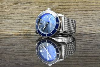 Thumbnail von Breitling Superocean Heritage II B20 Blue Ceramic AB2030 Milanese - 2019