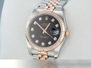 Thumbnail von Rolex Datejust 36 36mm 116231 2017 Stahl Rosegold 750 Diamanten Automatik Stainless Steel 18kt Rose Gold Jubilé-band Chronometer Oyster Black Dial