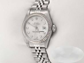 Rolex Lady-Datejust stainless steel and white gold 750 diamonds 2003 automatic stainless steel 18kt white gold ladies Jubilee bracelet chronometer Oyster