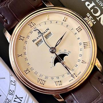  Blancpain Villeret Quantième Complet NEW FULL SET 