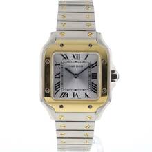  Cartier Santos Small Steel Gold Silver Dial 99,9% NEW 