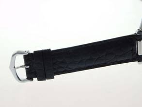 Thumbnail von Cartier Pasha C Automatik 35 mm Herrenuhr mit Krokoband im Top Zustand schwarzes Zifferblatt Neu Zustand