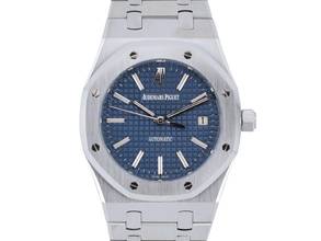 Thumbnail von Audemars Piguet Royal Oak Selfwinding 15300st Blue & White Dial - Like New 2010 39mm