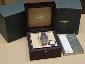 Thumbnail von Audemars Piguet Royal Oak Selfwinding 15300st Blue & White Dial - Like New 2010 39mm