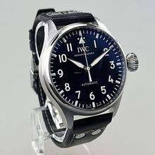 Thumbnail von IWC Big Pilot's Watch 43 EK 03/2022 Steel Blue Dial Blue Leather Strap with EasX-Change System Full Set very well-maintained original condition (not polished)