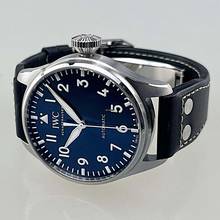 Thumbnail von IWC Big Pilot's Watch 43 EK 03/2022 Steel Blue Dial Blue Leather Strap with EasX-Change System Full Set very well-maintained original condition (not polished)