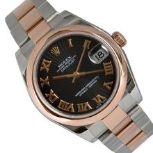  Rolex Datejust 31 178241 Medium 31MM Sunburst black romans dial 
