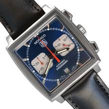  TAG Heuer Monaco chronograph CW2113 Steve McQueen blue dial Full Set 