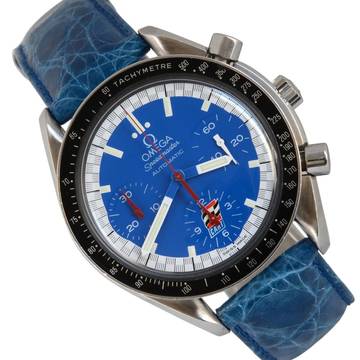  Omega Speedmaster Racing Cart chronograph blue dial 1991’s 