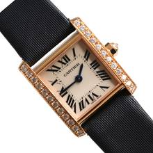 Thumbnail von Cartier Tank Française Ladies 20MM Factory diamonds rose gold 18KT