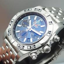 Thumbnail von Breitling Chronomat 44 Blue Impulse Limited Stahl/Stahl B+P +Breitling Serviced SUPER Full set