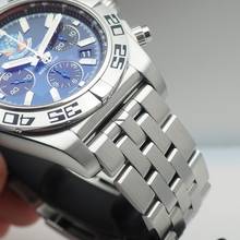 Thumbnail von Breitling Chronomat 44 Blue Impulse Limited Stahl/Stahl B+P +Breitling Serviced SUPER Full set