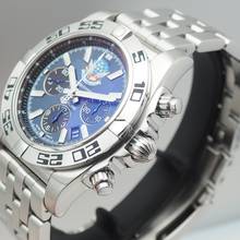 Thumbnail von Breitling Chronomat 44 Blue Impulse Limited Stahl/Stahl B+P +Breitling Serviced SUPER Full set