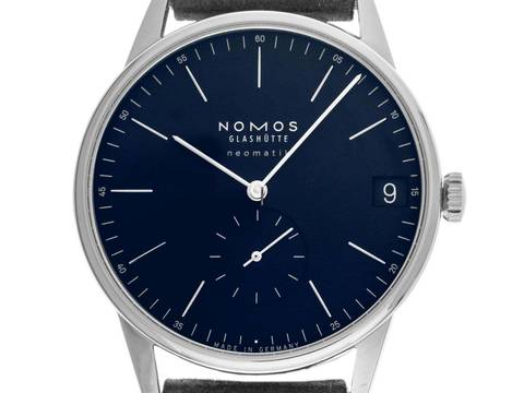  NOMOS Orion Neomatik Glashütte Orion Neomatik Datum Nachtblau Ref.363 Full Set wie Neu Orion Neomatik 