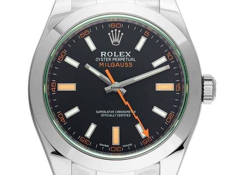  Rolex Milgauss Oyster Perpetual Milgauss Ref.116400GV 2008 LC 100 Full Set sehr gut Vintage Oyster Perpetual Milgauss 