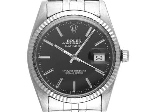  Rolex Datejust 36 Ref.16014 1984 Box&Beschreibung sehr gut Vintage Datejust open 6/9 Stahl 18kt Weißgold 