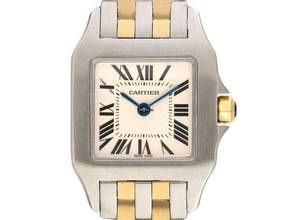 Thumbnail von Cartier Santos Demoiselle Lady Ref.2698 2009 Full Set sehr gut Vintage Santos Demoiselle Lady Two Tone