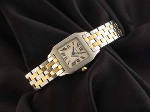 Thumbnail von Cartier Santos Demoiselle Lady Ref.2698 2009 Full Set sehr gut Vintage Santos Demoiselle Lady Two Tone