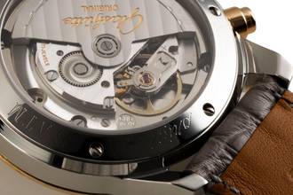 Thumbnail von Glashütte Original Chronograph Stahl / Gold Automatik Ref. 10-60-05-05-04 B&P 1995