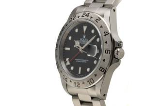 Thumbnail von Rolex Explorer II Black Dial Edelstahl Automatik Herrenuhr Ref 16570 Box A-Serie