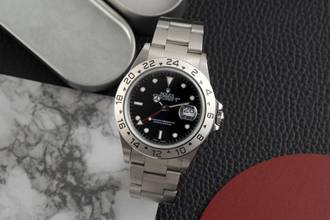 Thumbnail von Rolex Explorer II Black Dial Edelstahl Automatik Herrenuhr Ref 16570 Box A-Serie