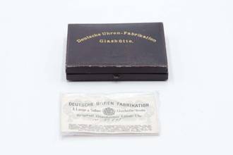 Thumbnail von A. Lange & Söhne Savonette Taschenuhr 14K (0,585) Gold Handaufzug Vintage Box
