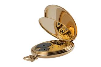 Thumbnail von A. Lange & Söhne Savonette Taschenuhr 14K (0,585) Gold Handaufzug Vintage Box